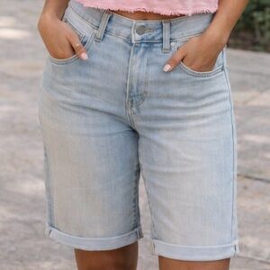 St. John's Bay Light Wash Jean Shorts